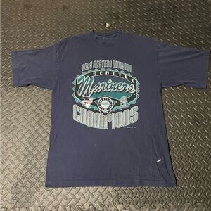 LOGO 7 Seattle Mariners Champions Navy T-Shirt